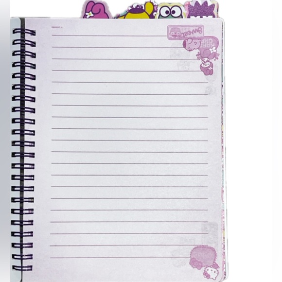 New Hello Kitty & Friends Journal with 5 Tabs - Picture 5 of 11